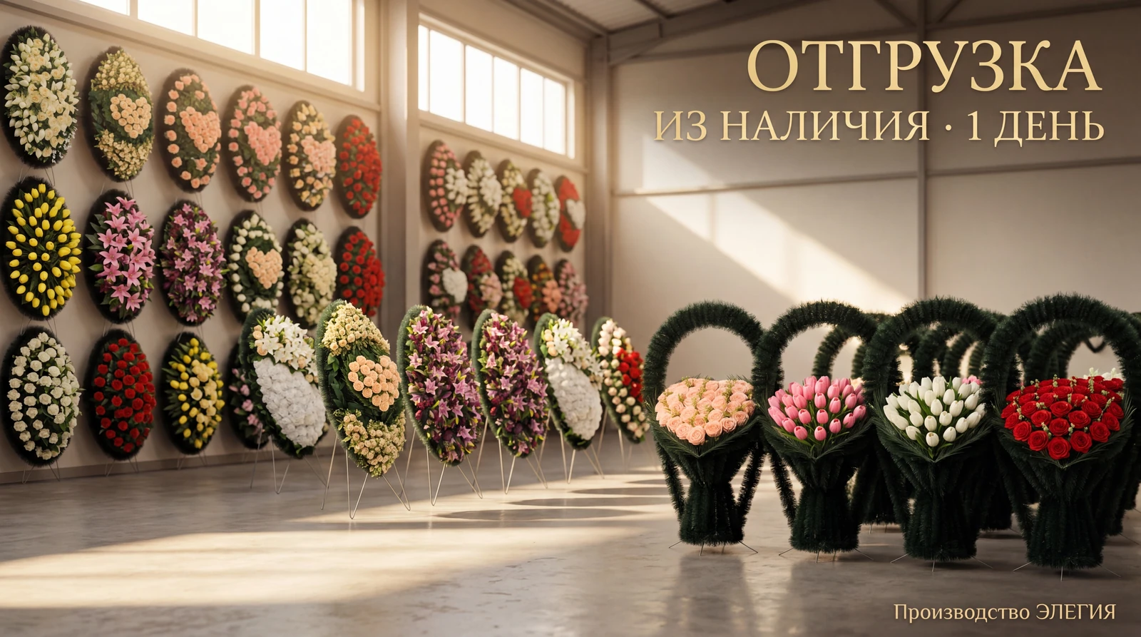 Отгрузка из наличия за 1 день